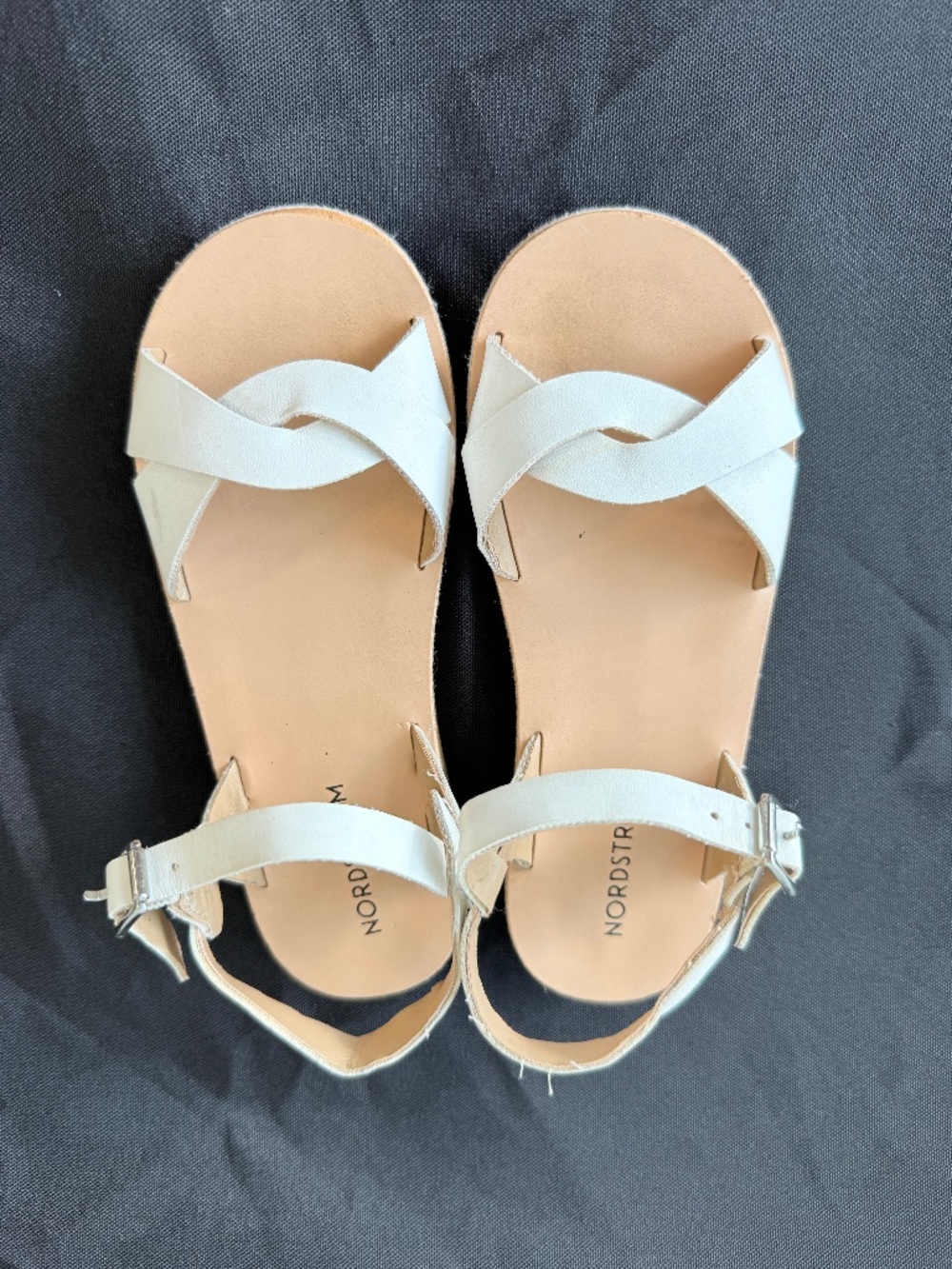 Nordstrom brand girls white sandals size 11